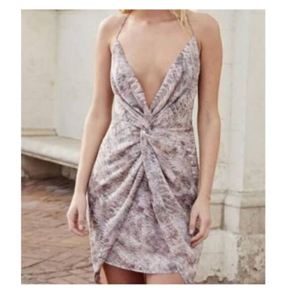 The Jetset Diaries Dresses & Skirts - TJD - The Jetset Diaries Basilisk Snake Print Mini Dress, Large